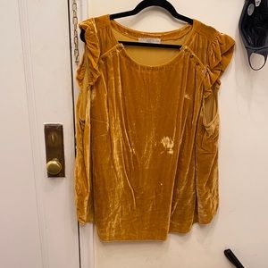 NWOT Crushed Velvet Sleeveless Shirt